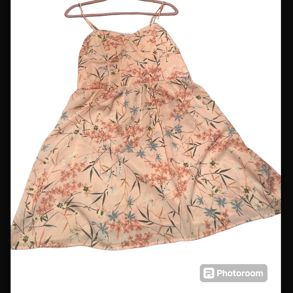 Xhilaration Pink Floral Summer Dress 👗